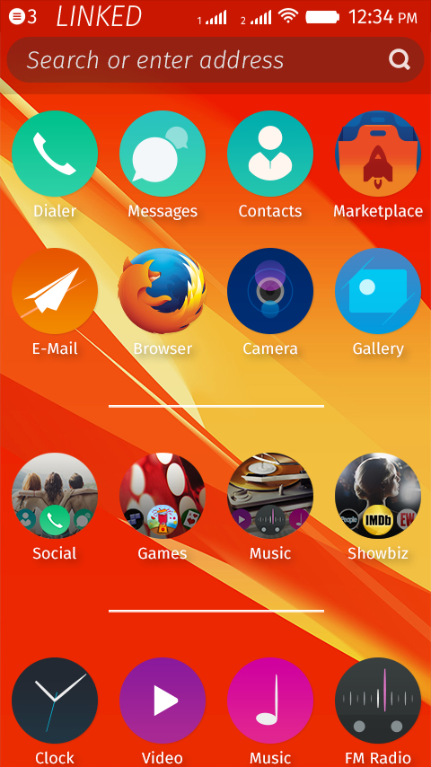 Firefox OS Homescreen